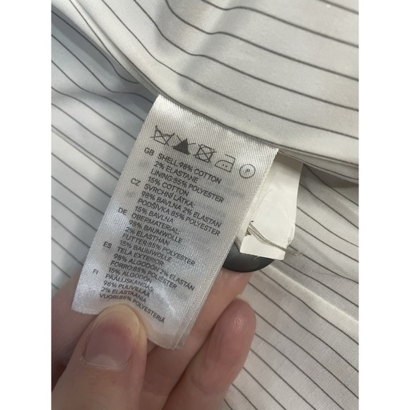 H&M Beige Women's Blazer Size S long Sleeves, Button Closure, Pockets - Picture 11 of 14